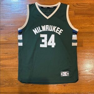Fanatics Green and Cream Antetokounmpo Jersey